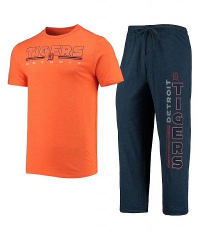 Men's Navy, Orange Detroit Tigers Meter T-shirt and Pants Sleep Set $32.90 Pajama