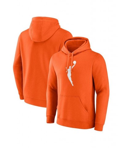 Men's Branded Orange WNBA Primary Logo Pullover Hoodie $42.39 Sweatshirt