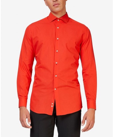 Men's Solid Color Shirt Red $18.00 Dress Shirts