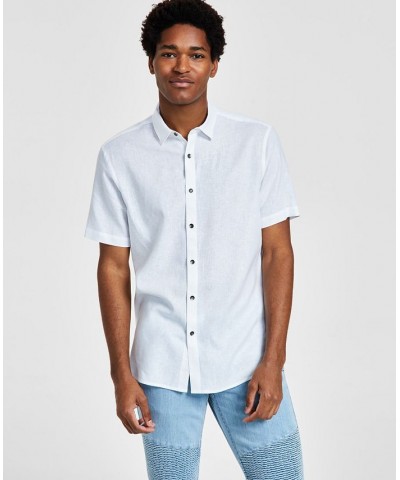 Men's Regular-Fit Linen Shirt PD03 $20.16 Shirts