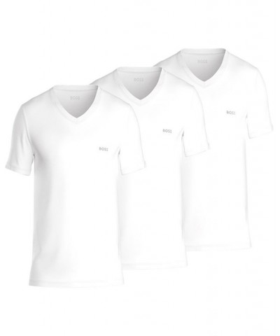 Men's 3-Pk. Classic Solid V-Neck T-Shirts White $25.48 Undershirt