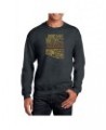 Men's Word Art Az Pics Crewneck Sweatshirt Gray $28.99 Sweatshirt