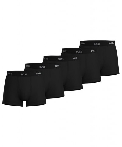 Men's 5-Pk. Authentic Solid Trunks Black $34.50 Underwear