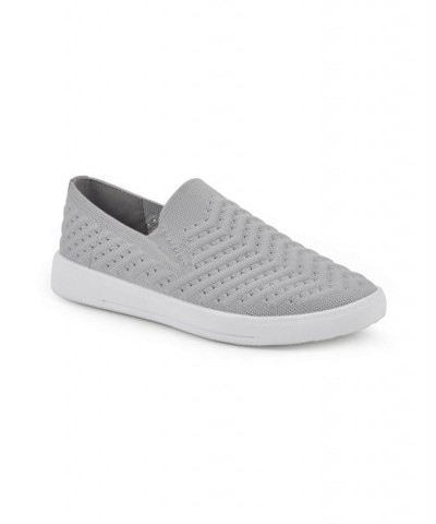Women's Courage Slip-On Sneakers Gray $31.74 Shoes