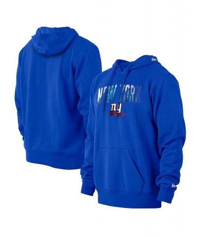Men's Royal New York Giants Ink Dye Pullover Hoodie $33.54 Sweatshirt