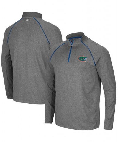 Men's Heathered Charcoal Florida Gators Robert Raglan Quarter-Zip Jacket $27.60 Jackets