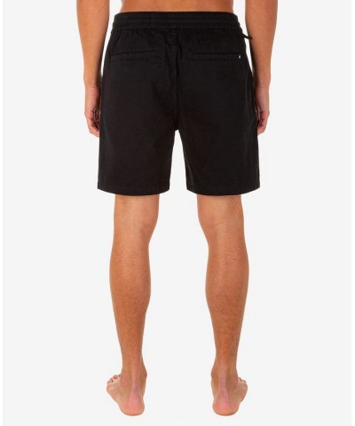 Men's Cruiser Pleasure Point Volley Casual Shorts with Elastic Waist and Back Pockets for Everyday Wear Black $24.94 Shorts