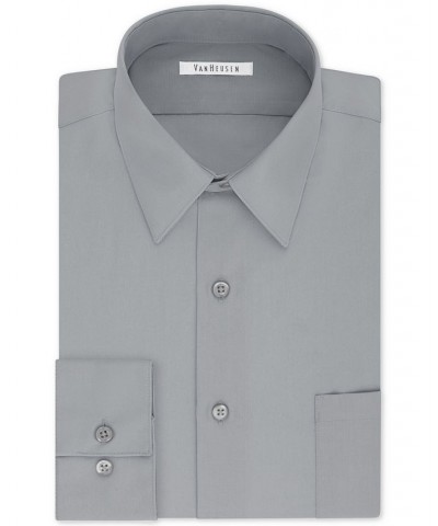 Men's Big & Tall Classic/Regular Fit Wrinkle Free Poplin Solid Dress Shirt PD02 $17.82 Dress Shirts