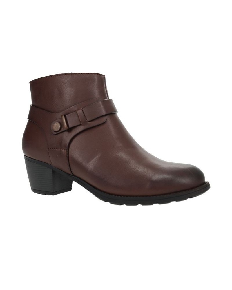 Women's Topaz Ankle Boots Brown $57.58 Shoes