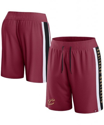 Men's Branded Wine Cleveland Cavaliers Referee Iconic Team Mesh Shorts $18.40 Shorts