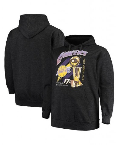 Men's Heathered Charcoal Los Angeles Lakers Big and Tall 17x Trophy Pullover Hoodie $40.14 Sweatshirt