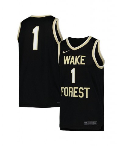 Men's Black Wake Forest Demon Deacons Replica Basketball Jersey $40.50 Jersey