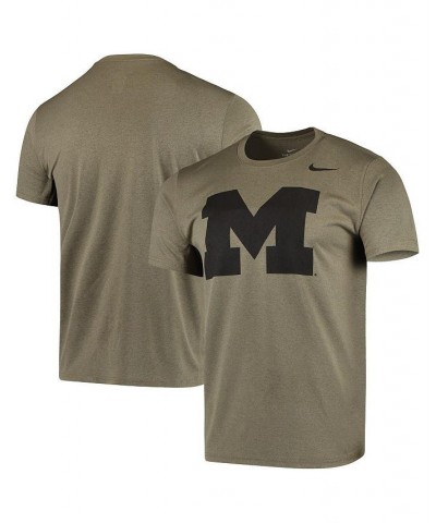 Men's Olive Michigan Wolverines Tonal Logo Legend Performance T-shirt $24.00 T-Shirts