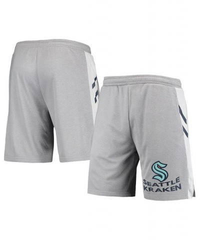 Men's Gray Seattle Kraken Stature Jam Shorts $15.96 Shorts