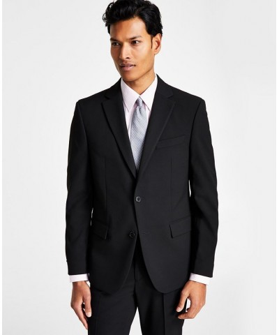 Men's Skinny-Fit Stretch Suit Jacket Black Solid $133.20 Suits