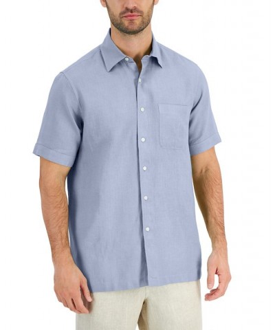 Men's 100% Linen Shirt PD02 $19.44 Shirts