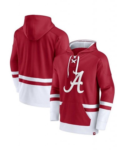 Men's Branded Crimson Alabama Crimson Tide First Battle Pullover Hoodie $41.24 Sweatshirt