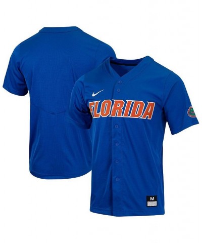 Men's Royal Florida Gators Replica Full-Button Baseball Jersey $47.00 Jersey