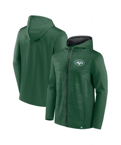 Men's Branded Green, Black New York Jets Ball Carrier Full-Zip Hoodie $37.95 Sweatshirt