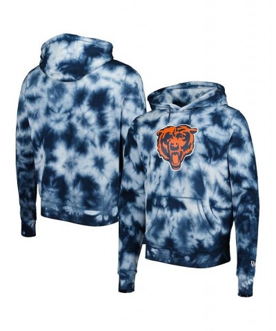 Men's Navy Chicago Bears Team Tie-Dye Pullover Hoodie $38.70 Sweatshirt