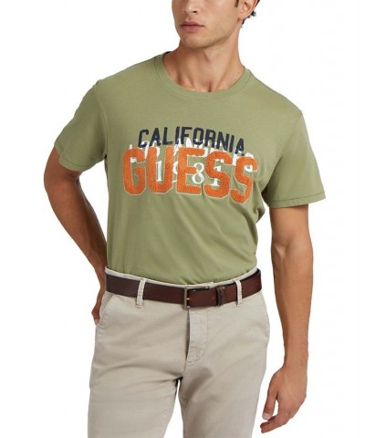 Men's Logo-Graphic Jersey Knit Crewneck T-Shirt Green $12.11 T-Shirts