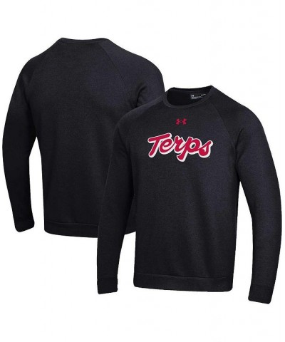 Men's Black Maryland Terrapins Script All Day Pullover Sweatshirt $32.00 Sweatshirt