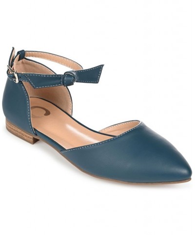 Women's Vielo Flat Blue $46.74 Shoes