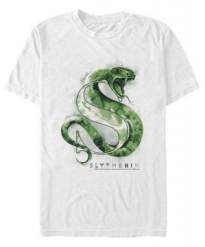 Men's Slytherin Mystic Short Sleeve Crew T-shirt White $19.94 T-Shirts