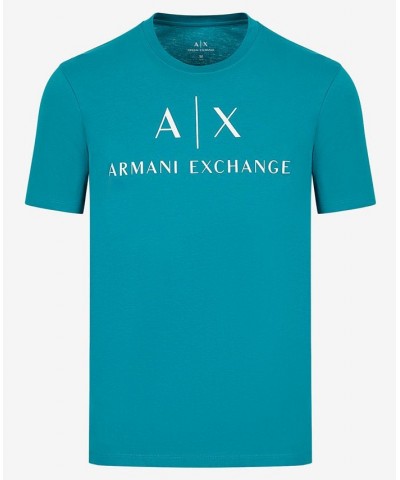 Men's Corporate Logo Graphic T-Shirt Blue $32.45 T-Shirts