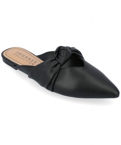 Women's Salinn Knotted Flats Black $36.80 Shoes