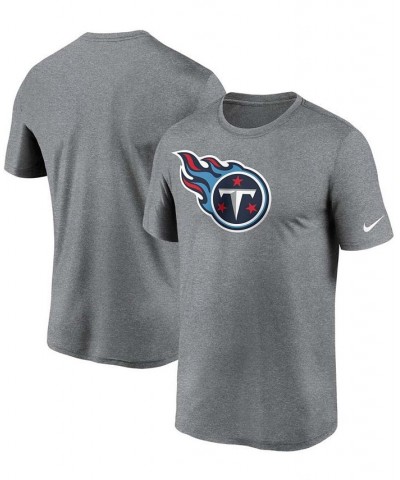 Men's Heathered Charcoal Tennessee Titans Logo Essential Legend Performance T-shirt $17.20 T-Shirts