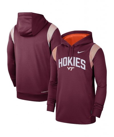 Men's Maroon Virginia Tech Hokies 2022 Game Day Sideline Performance Pullover Hoodie $39.90 Sweatshirt