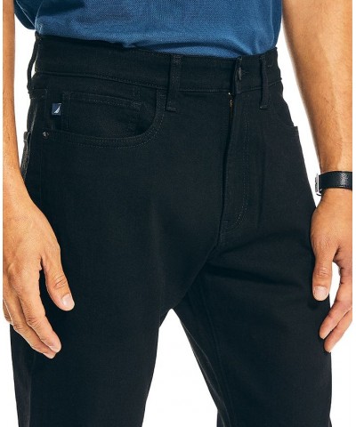 Men's Vintage Straight-Fit Stretch Denim 5-Pocket Jeans Black Ink $30.80 Jeans