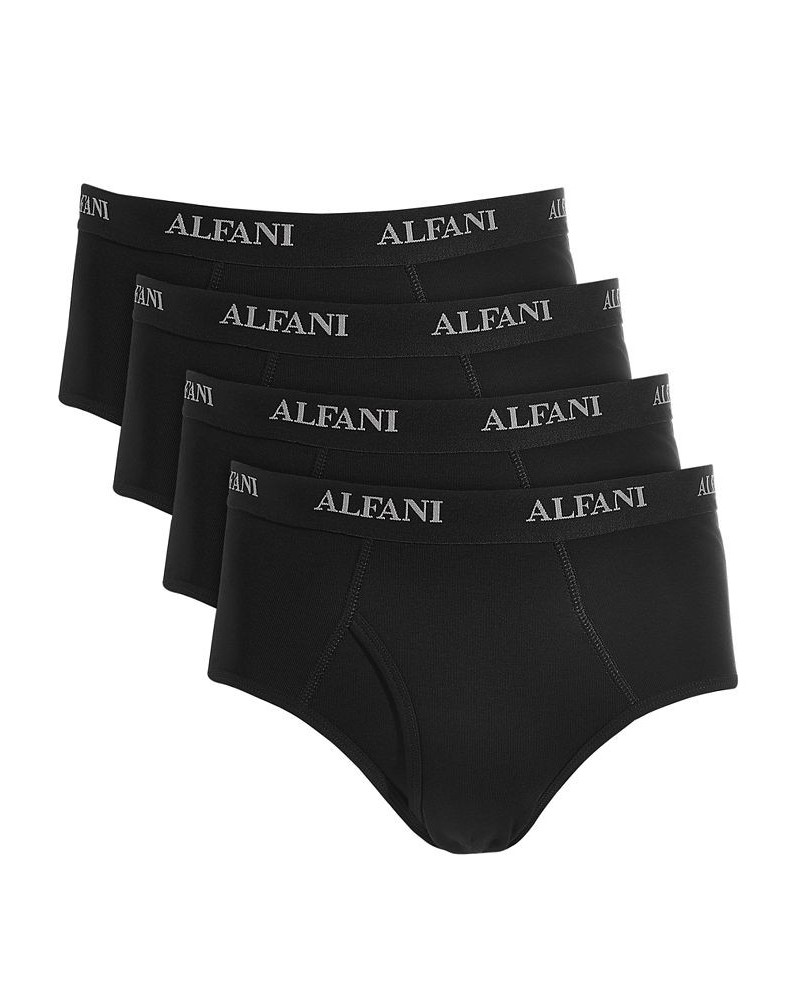 Men's 4-Pk. Moisture-Wicking Cotton Briefs Black $20.00 Underwear