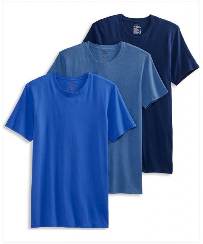 Men's 3-Pk. Stretch Crewneck T-Shirts Blue $15.81 Undershirt