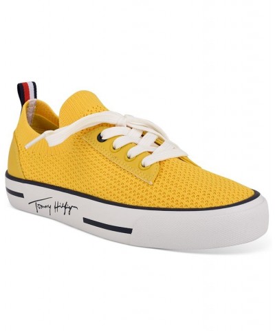 Women's Gessie Stretch Knit Sneakers Yellow $38.25 Shoes